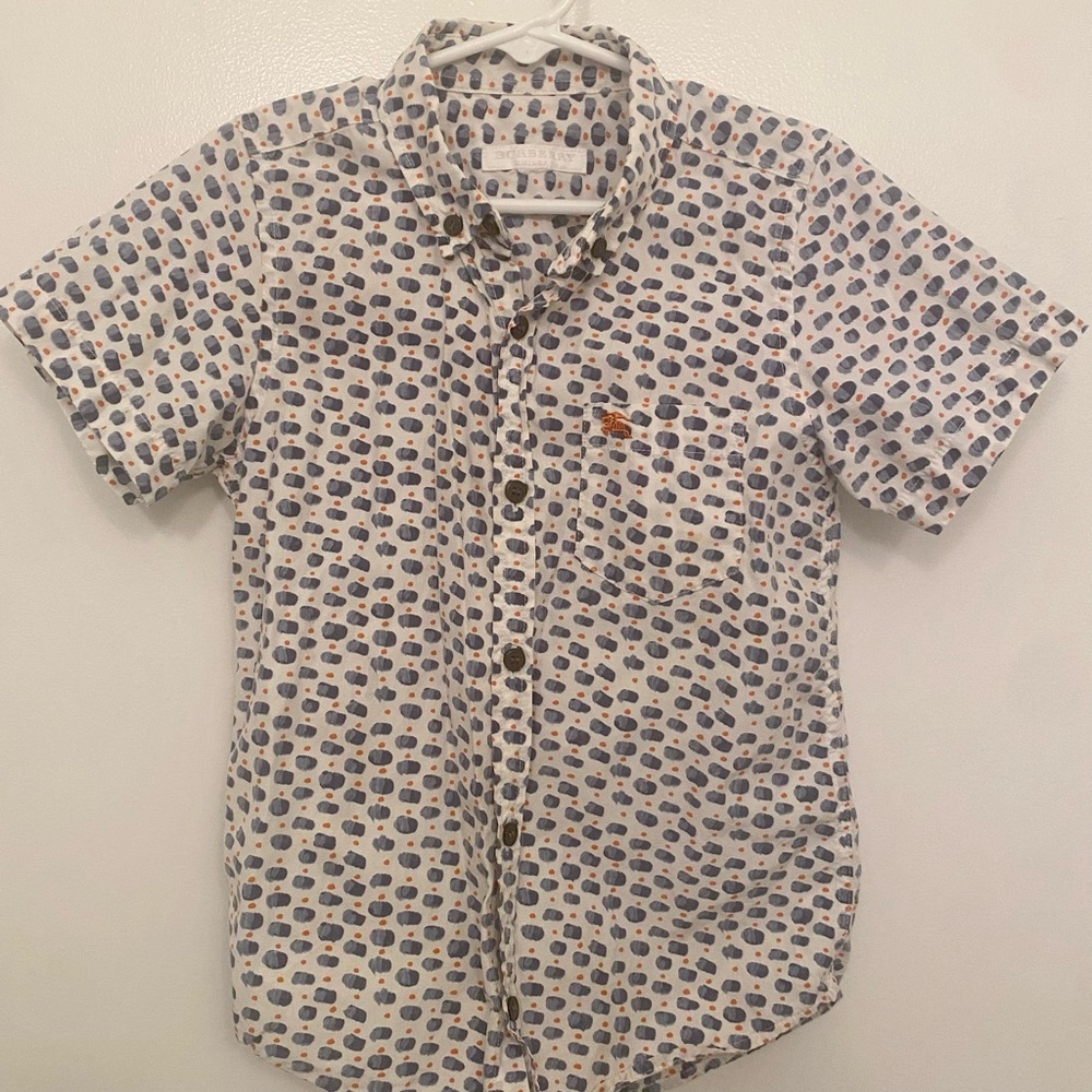 Burberry boys short sleeve shirt